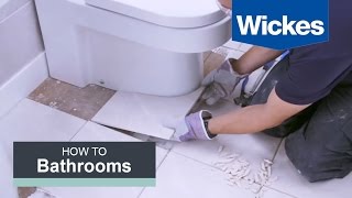 How to Tile Around a Toilet with Wickes [upl. by Esoj]