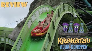 Krakatau Aqua Coaster Review Volcano Bay ProSlide  Worlds Best Water Coaster [upl. by Ikkin]