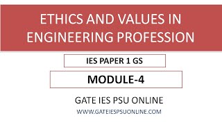 ETHICS AND VALUES IN ENGINEERING PROFESSION MODULE 4 [upl. by Ardnu]