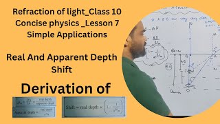 refraction of light at plane surfaces class 10 icse Concise physics refraction of light class 10 [upl. by Aisinoid]