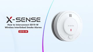 How to Interconnect SD19W Wireless Interlinked Smoke Alarms？ [upl. by Anayaran]