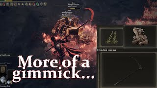 Elden Ring PvP  Obsidian Lamina is fun but not that good even compared to Scythes [upl. by Gareri767]