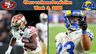 49ers vs Rams Predictions 2024 Week 3 [upl. by Kussell]