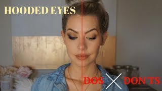 HOODED EYES DOS amp DONTSWHAT SOME TUTORIALS ARE NOT TELLING YOU  BrittanyNichole [upl. by Ellehcit]