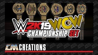 WWE 2K19 WCWCHAMPIONSHIPSET  CREATION  CatchoMania [upl. by Tiat371]