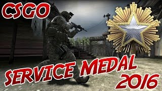 CSGO How to get all 2016 Service Medals [upl. by Ajiak840]