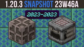 Minecraft 1203 Snapshot 23W46A  New Blocks Nerfed  Waterlogged Grates [upl. by Fey927]