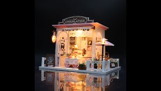 124 Scale DIY Dollhouse Kit  European Chocolatier Product Display Only [upl. by Daniell]