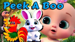 Peek a Boo Song  Nursery Rhymes and Kids Songs [upl. by Eilrak]