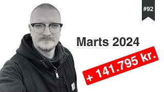 Marts 2024  Afkast på næsten 150000 kr [upl. by Aurita]