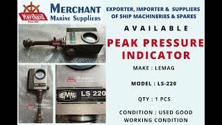 🚢 New Listing Lemag LS220 Peak Pressure Indicator Used Good 🚢 [upl. by Bethel]