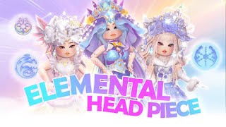 🌷 ELEMENTAL 🌊 Headpiece Outfit Hacks You SHOULD TRY In Royale 🏰 High [upl. by Danzig]