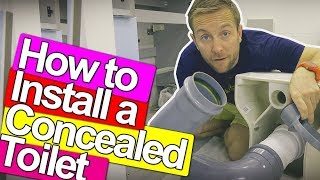 HOW TO FIX A CONCEALED TOILET  Plumbing Tips [upl. by Ecad556]