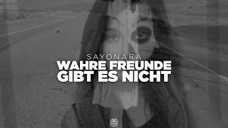 SAYONARA  WAHRE FREUNDE GIBT ES NICHT Official Lyric Video [upl. by Auqinu]