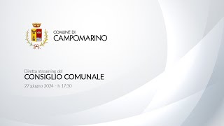 Comune di Campomarino Cb  Consiglio Comunale del 27 giugno 2024 [upl. by Auhsohey]