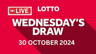 National Lottery Lotto Draw Live Results from Wednesday 30 October 2024  lotto live [upl. by Amesari968]