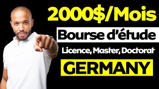 Bourse détude entièrement financé pour étudiants étrangers en GERMANY LICENCEMASTERDOCTORAT [upl. by Llehsor]