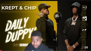 Krept x Chip  Daily Duppy  GRM Daily Squeeze Reactions [upl. by Lavery350]