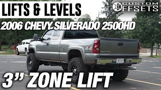 Lifts amp Levels 2006 Chevy Silverado 2500HD 3quot Zone Lift [upl. by Seditsira]