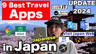 UPDATED 9 BEST APPS  2 Websites for TRAVELING IN JAPAN  MOST USEFUL for Visit Japan  Guide 2024 [upl. by Miuqaoj856]