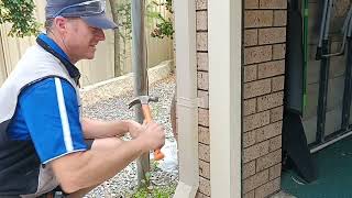 How to install a square downpipe to your gutters [upl. by Ciardap799]