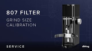 Ditting 807 FILTER  Grind size calibration [upl. by Andria]