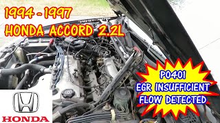 Repairing P0401 EGR Insufficient Flow Detected on Honda Accord [upl. by Hannon]