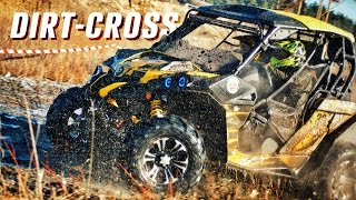 DIRTCROSS ATVUTV  CanAm Crash amp Polaris RZR VS CanAm Maverick  Race Offroad  Квадроциклы [upl. by Aneerbas]