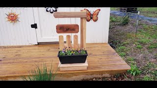 DIY Easy Woodworking Projects  Welcome Plant Stand [upl. by Madonna]