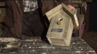 Making a Birdbox  Sustainable Somersetmov [upl. by Aliuqa]