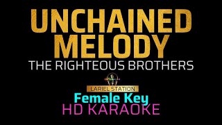 UNCHAINED MELODY  Female Key KARAOKEMINUS 1 [upl. by Bren]