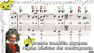 Contrapunto simple aplicado a música de las últimas décadas y reglas básicas Clase de contrapunto 4 [upl. by Alleroif]