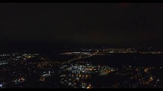 Portadown Night Drone Video at 4K November 2017 showing Craigavon Area Hospital Edenvilla and more [upl. by Nadroj]