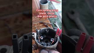 cara mudah pasang arang stater motor cb150 funny mekanik dance [upl. by Searby200]