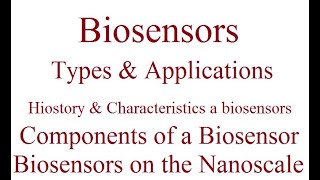 Biosensors  Examples  Types And Applications  Biotechnology [upl. by Azitram]