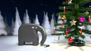 Elefante incendia albero di natale con [upl. by Fu]