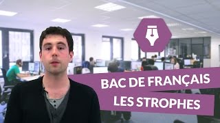 Les strophes  Cours Bac de français [upl. by Abagael]