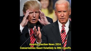 America Election News 2024 Conservatives React Volatilely to RNC Layoffs [upl. by Eilujna]