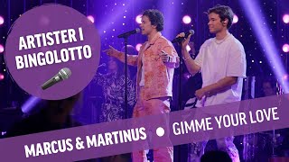 Marcus and Martinus  Gimme your Love BingoLotto Lördag Live [upl. by Casey857]