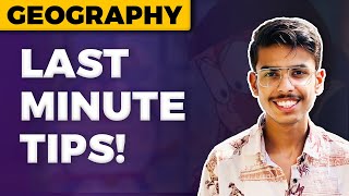 Geography Exam Se Pehle Dekh Lena  Last Minute Tips for Geography Board Exam 2024 [upl. by Sikata]