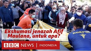 Pembongkaran makam Afif Maulana di Padang Mengapa jenazah diautopsi ulang  BBC News Indonesia [upl. by Rosemarie]