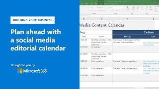 How to create a social media calendar with Microsoft Excel [upl. by Ettevroc]