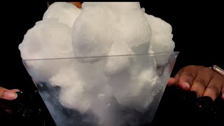 POWDERY EGGS AND CHUNKS  REQ 1084  asmr asmrice iceeating [upl. by Eedissac]