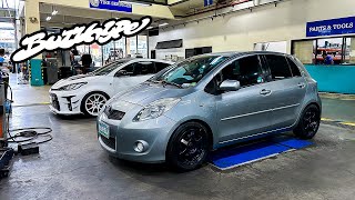 Installing The Perfect Daily Tires On D5s Yaris [upl. by Hgielak]