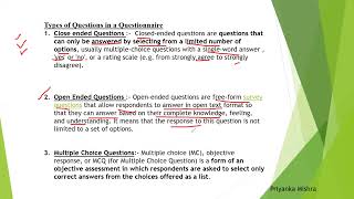 SYBMS AND SYBAFRESEARCH METHODOLOGY TOPICSURVEY INSTRUMENTQUESTIONNAIRE [upl. by Hotze622]