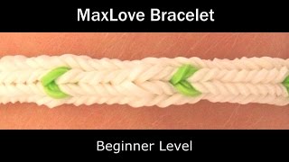 Rainbow Loom® MaxLove Bracelet [upl. by Simeon724]