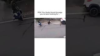 Accident motorcycle motovlog short shorts biker bikerlife sadmoment viralvideo viralshort [upl. by Eidnahs577]