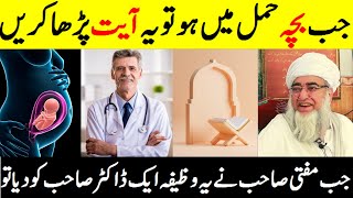 Hamal Ki Hifazat Ka Qurani Wazifa In Urdu  Wazifa For Pregnancy Safety by Mufti Zarwali Khan [upl. by Eiramlatsyrc]