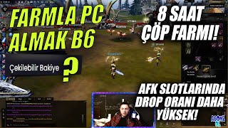 Rise Online FBA B6  ADALETSİZLİK VAR  8 Saat Elle Çöp Farm  Siteye Kaç GB Sattık [upl. by Aikam850]