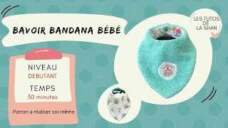 Tuto couture  Le bavoir bébé bandana [upl. by Nwahsat]